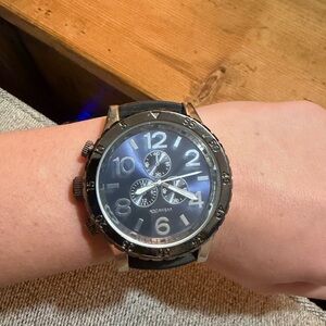 Rocawear Black and Silver Men's Watch